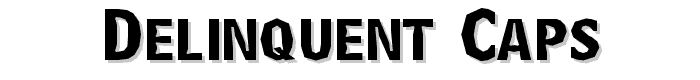 Delinquent Caps font